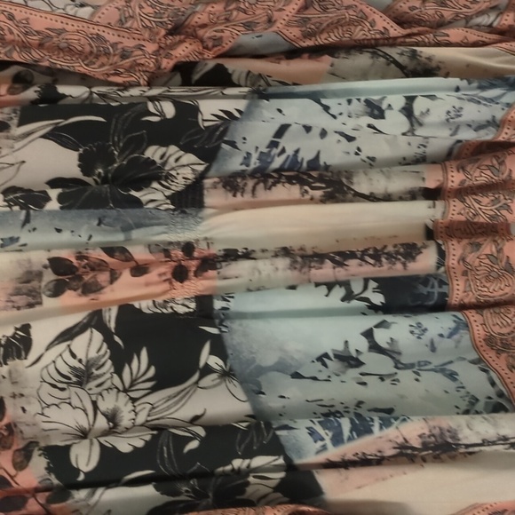 Tolani Collection Boho Beachy Coastal Open Kimono Vacation Resort Size Large - Picture 9 of 10